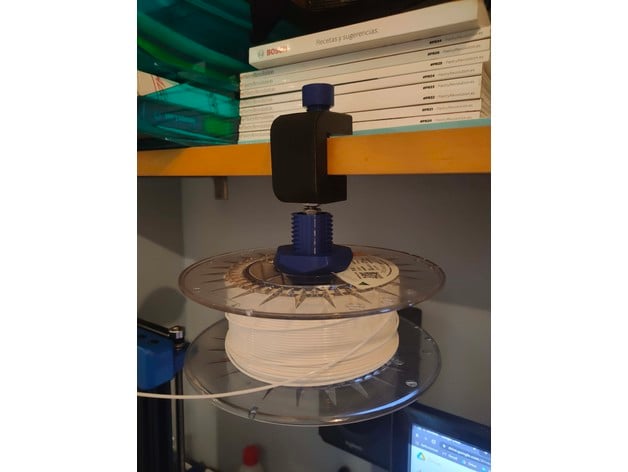 horizontal Spule Halter Unterstützung oierca 3D print model - Mito3D
