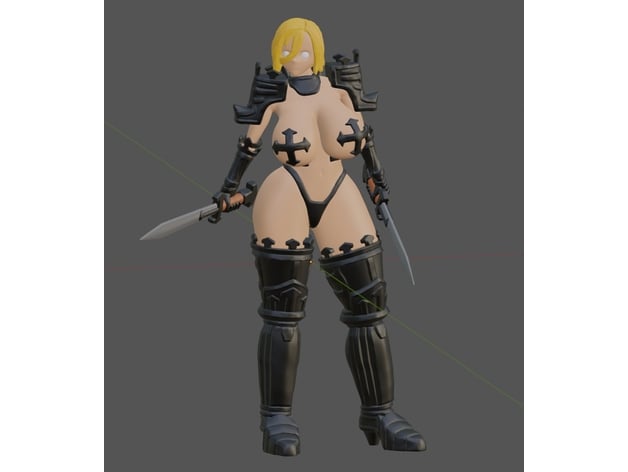 fantezi kadın savaşçı aksiyon rakamlar sfw fede3dworkshop 3D print model - Mito3D