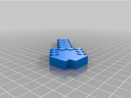 Minecraft pelle pixélisé mintonateur 3d print model - Mito3D