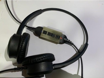 grandstream headset mute protector guv3000 avoid unliked muting locke one 3d print model - Mito3D
