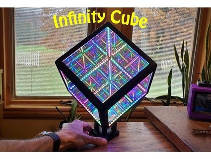 infini cube débit 3d print model - Mito3D