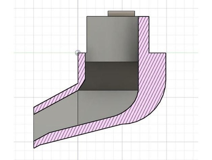 Douane ender 3 pro air soufflage modèle glacière couler courbé zebster pacha 3d print model - Mito3D