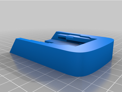 dewalt battery mount - non-latching alexhb 3d print model - Mito3D