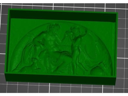 bacchus cupid soap mold zatamite 3d print model - Mito3D