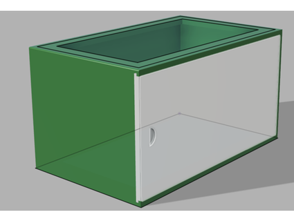 Trockner Blatt Container braun nik66 3d print model - Mito3D