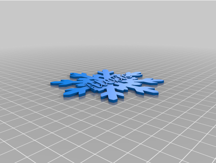 Benutzerdefiniert snowflakes sarahs3dsaresuperiortoevans 3d print model - Mito3D