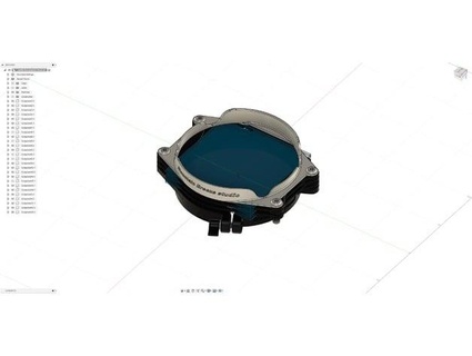 simple hood designed fit square filter holder donotlean 3d print model - Mito3D