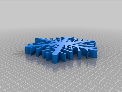 snowflake ornament shirleygwatts 3d print model - Mito3D