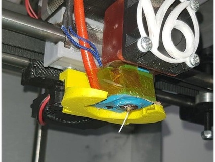 undercarriage solidoodle 2 mini radial fan duct part cooling lawsys carriage c cheetos 3d print model - Mito3D