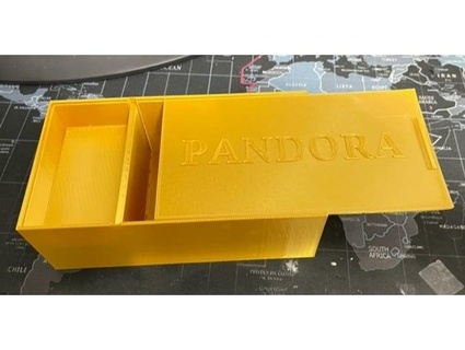 scatola scorrevole coperchio nascosto vano miglio 3d print model - Mito3D