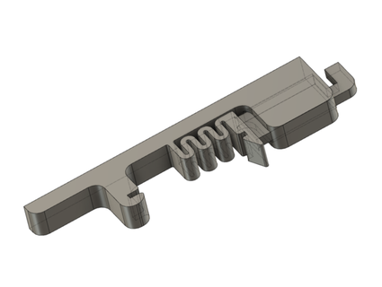 35mm din rail clip piezoparty 3d print model - Mito3D