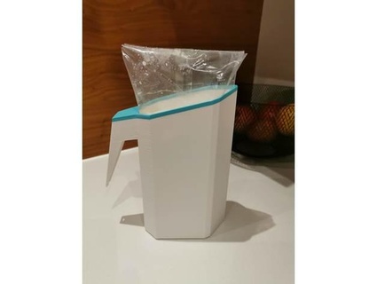 modern milk bag pitcher holder jug opcolu 3d print model - Mito3D