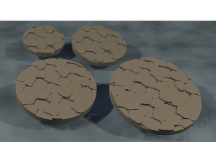 uneven stone miniature bases rekkinssimplestuff 3d print model - Mito3D