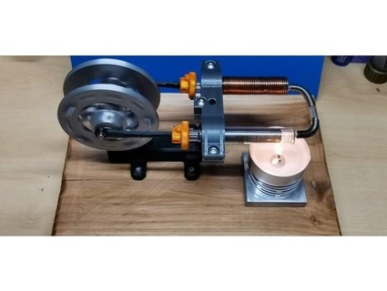 Stirling permanente apuntalar motor alfa alto nivel 3d print model - Mito3D