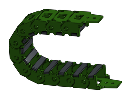 cnc cable drag chain kouruu 3d print model - Mito3D