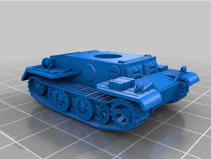 Panzer ii tolawdjk 3d print model - Mito3D