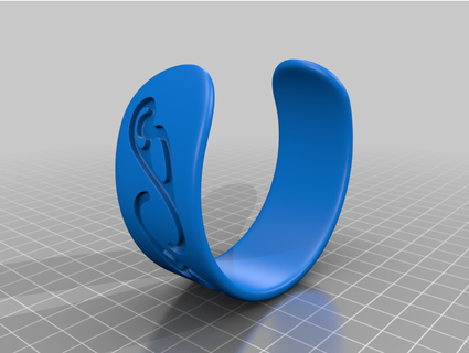 flower pattern bracelet pcn3dprinting 3d print model - Mito3D