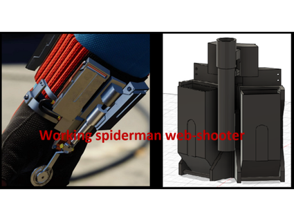 spider-man homecoming working home made webshooter hrpth 3d print model - Mito3D