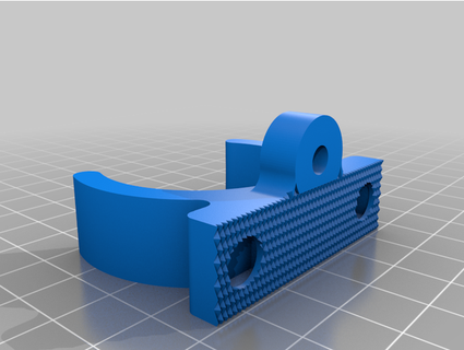 corrugated conduit clip overflow68 3d print model - Mito3D