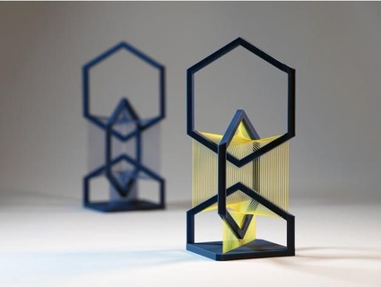 tensegrity hexagons alecs form 3d print model - Mito3D