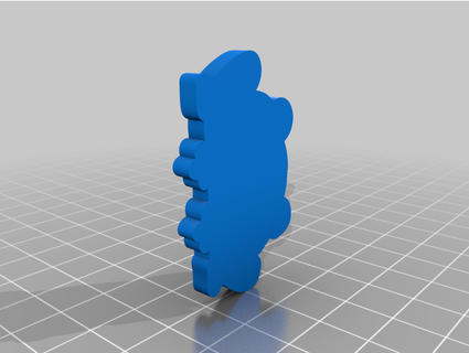 frog cookie cutter harriman101 3d print model - Mito3D