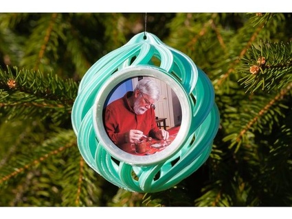 imagen cuadro Navidad pelota ornamento dazus 3d print model - Mito3D