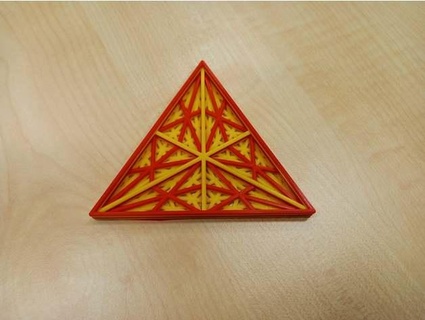 baricentrico suddivisioni triangolo hegl 3d print model - Mito3D