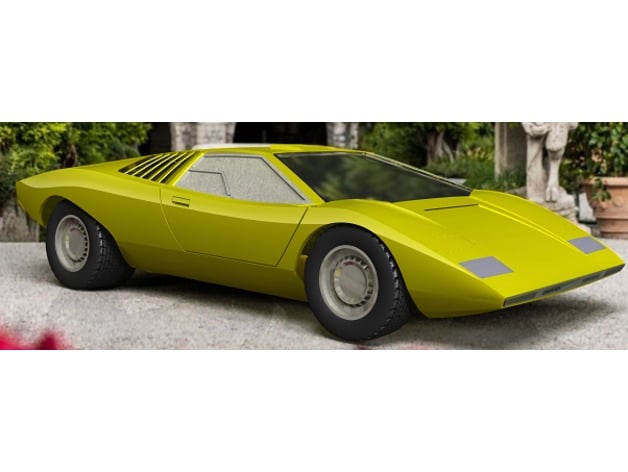 lamborghini lp500 prototype walidkhier 3D print model - Mito3D