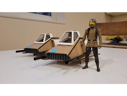 ralph mcquarrie hoth Schnee Speeder Konzept 375 Rahmen greeblelf 3d print model - Mito3D