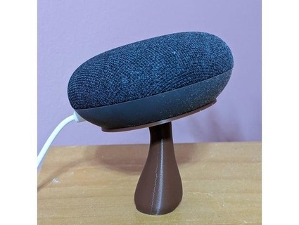 google nest mini mushroom stand johnco1126 3d print model - Mito3D