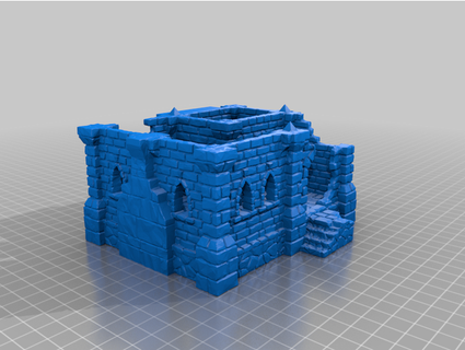 ruined ulvheim tower house thedroobz 3d print model - Mito3D