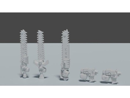 tooth bits galaxy canines hemoglobin forks jebstone 3d print model - Mito3D