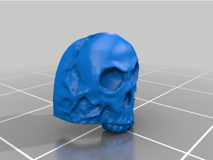 terminator skull shoulder pad chemieju 3d print model - Mito3D