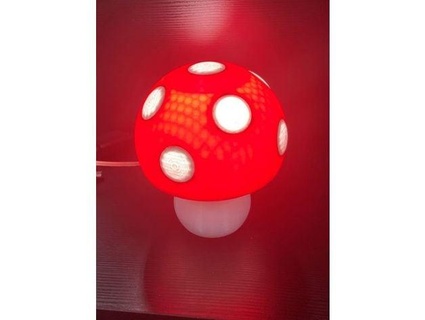 mushroom night light remix andycabs1 3d print model - Mito3D