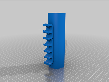 nerf barril extensão bala suporte rozcoeb 3d print model - Mito3D