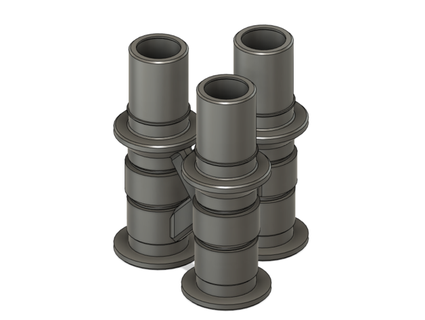 Vulcano disintegrazione munizioni cintura verticale trio supporto remixare yang 3d print model - Mito3D