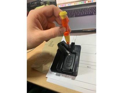 peugeot citroen flip key roll pin removal jig pc2cv 3d print model - Mito3D