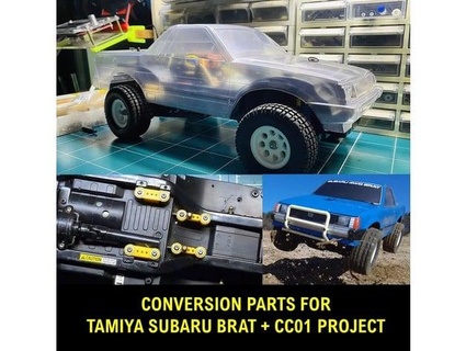 4wd conversion pièces tamiya Subaru gosse utilisant cc 01 châssis miniguy71 3d print model - Mito3D