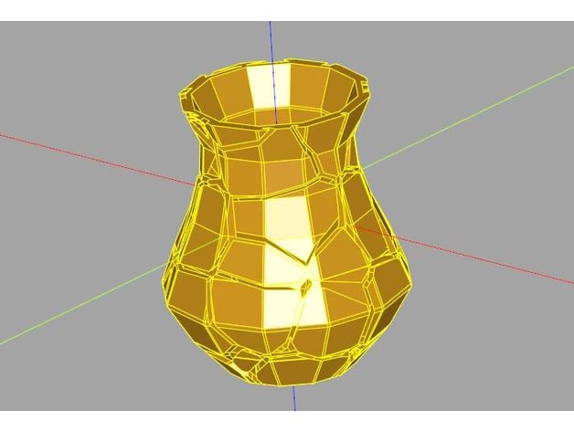 voronoi florero justinsdk 3D print model - Mito3D