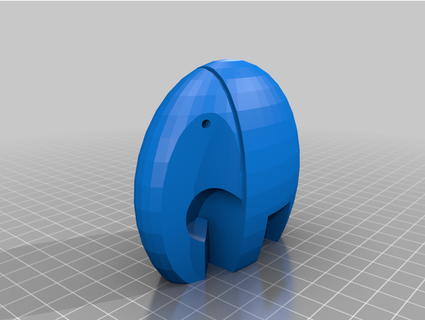 abstrakt Elefant 3d Jain 3d print model - Mito3D