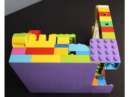Lego Duplo bauen Teller anpassbar Darm 3d print model - Mito3D