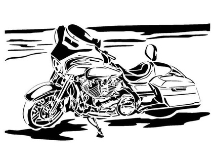 motorbike stencil longquang 3d print model - Mito3D