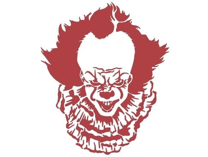 pennywise stencil 2 longquang 3d print model - Mito3D