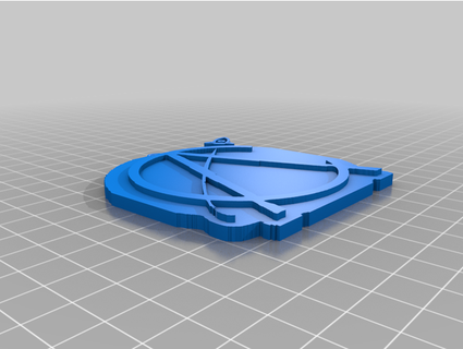 astro colony logo - pendant ornament shdwtek 3d print model - Mito3D