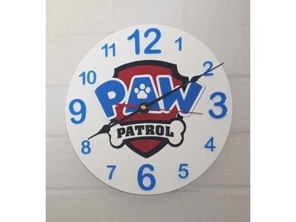 paw patrol clock laser dreams 3d print model - Mito3D