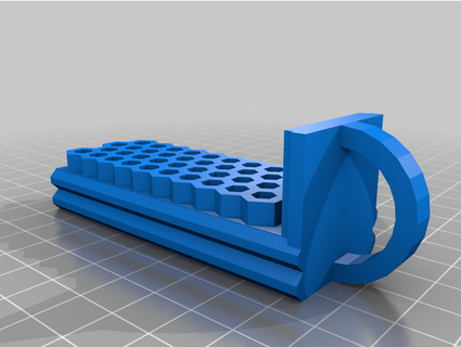 altıgen bit depolama Kutu Kulp destek jeiryc 3d print model - Mito3D