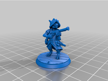 kobold musketeer wirefox 3d print model - Mito3D