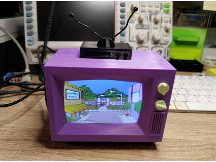 Simpsons tv johnnyhv 3d print model - Mito3D