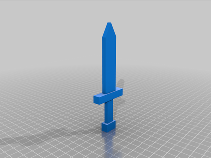 épée 3d impression sorcier 3d print model - Mito3D