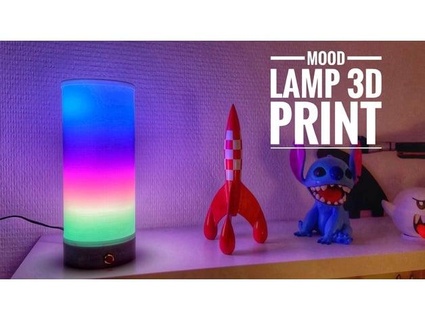 mood lamp push button change colors dijkx 3d print model - Mito3D